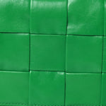 Paper Calfskin Maxi Intrecciato Small Cassette Crossbody Bag Grass