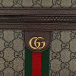 Soft GG Supreme Monogram Medium Ophidia Belt Bag Dark Brown