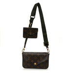 Monogram Felicie Strap & Go Kaki