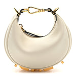 Vitello Grace Matte Nano Fendigraphy Hobo Charm White Ice