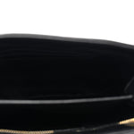 Calfskin Y Quilted Monogram Toy Loulou Crossbody Bag Black