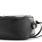 Calfskin Matelasse Small GG Marmont Chain Shoulder Bag Black