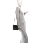 Suede Small Monogram Stone Studded Kate Satchel Black Turquoise Coral