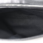 Grain De Poudre Medium West Hollywood Monogram Fold-Over Black