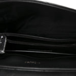 Calfskin Y Quilted Monogram Monochrome Small Loulou Chain Satchel Black