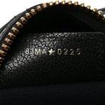 Shiny Grained Calfskin Macrocannage Medium D-Journey Bag Black