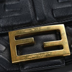 Nappa FF 1974 Embossed Baguette Black