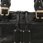 Calfskin Medium Paddington Capsule Satchel Bleu Nuit