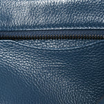 Grained Calfskin Neo Classic Silver Hardware Mini City Petrol Blue