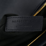 Lambskin Quilted Le Maillon Satchel Marine
