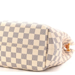 Damier Azur Graceful PM Rose Ballerine