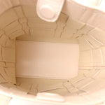 Smooth Calfskin Odita Mini Modern Lattice Bucket Bag Off White