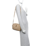 Lambskin Quilted Small Lola Camera Bag Oat Beige