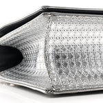 Metallic Patent Micro-Cannage Medium Diorama Flap Bag Silver