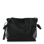 Nappa Medium Flamenco Knot Bag Black