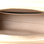 Calfskin Chevron Quilted Small Medal Flap White