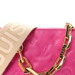 Lambskin Embossed Monogram Coussin PM Rose Miami