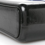 Calfskin Wool Embroidered Paris Hamburg Small Gabrielle Hobo Dark Navy Blue