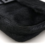 Calf Hair Baguette Black