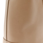Calfskin TB Motif Embossed Medium Tote Camel