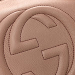 Pebbled Calfskin Medium Soho Chain Shoulder Bag Camelia