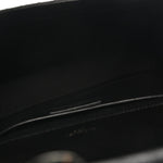 Grain De Poudre Textured Mixed Matelasse Triquilt Medium Monogram Monochrome Satchel Black