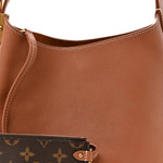 Grained Calfskin Low Key Hobo PM Cognac
