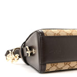 GG Monogram Medium Luce Shoulder Bag Beige Ebony