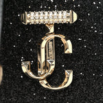 Coarse Glitter Pearl Varenne Shoulder Bag Black