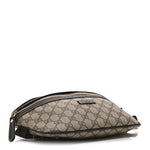 GG Supreme Monogram Belt Bag Dark Brown