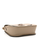 Grained Calfskin La Medusa Flap Shoulder Bag Taupe