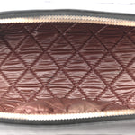 Caviar Quilted Toiletry Case With Chain Black