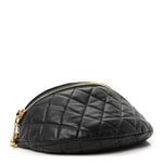Lambskin Pearl Quilted CC Belt Bag Black