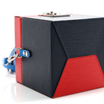 Epi Bleecker Box Indigo Coquelicot