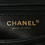 Lambskin Quilted Large CC Funky Town Flap Black