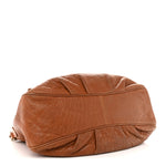 Crinkled Lambskin Mia Shoulder Flap Camel