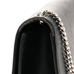 Grain De Poudre Medium Classic Monogram Kate Satchel Black