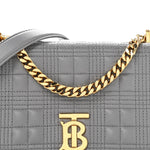 Lambskin Quilted Small Lola Bag Grey