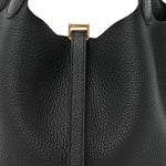 Taurillon Clemence Picotin Lock 22 MM Black