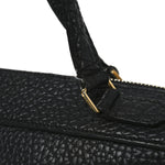 Bullhide Calfskin Medium Ring Bag Black