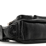 Agneau Arena Superbusy XS Sling Zip Shoulder Bag Black