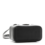 Shiny Caviar Preppy Coco Long Vanity With Strap Black