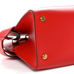 Smooth Calfskin Mini Horizon Satchel Red