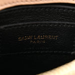 Calfskin Y Quilted Monogram Small Loulou Chain Satchel Dark Beige