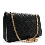 Aged Calfskin Quilted 2.55 Reissue 226 Flap Black