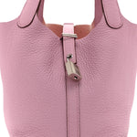 Taurillon Clemence Picotin Lock 18 PM Mauve Sylvestre