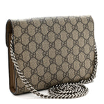 GG Supreme Monogram Mini Dionysus Chain Wallet Beige Taupe