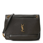 Grained Lambskin Monogram Large Niki Chain Satchel Light Musk