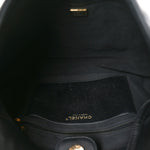 Lambskin Quilted Large CC Funky Town Hobo Black