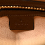 GG Supreme Monogram Small Horsebit 1955 Shoulder Bag Beige Brown Sugar